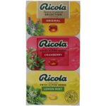 Ricola Swiss Herb Drops Assorted Sugar Free 3x 75gr